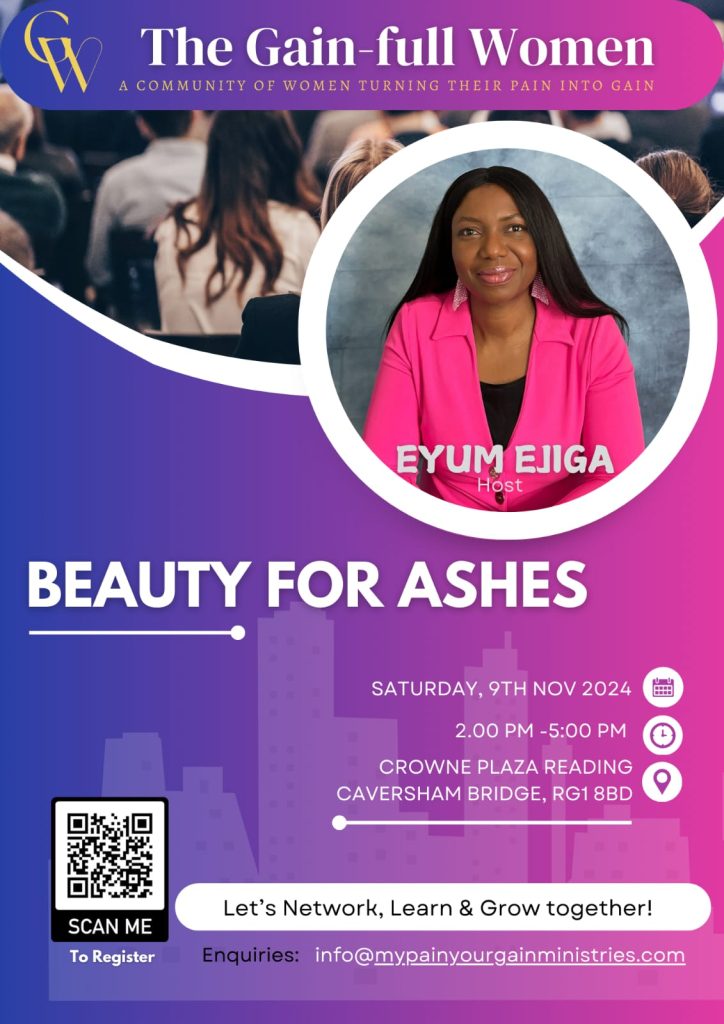 Quarterly Meetup - 9th November 2024: Beauty For Ashes